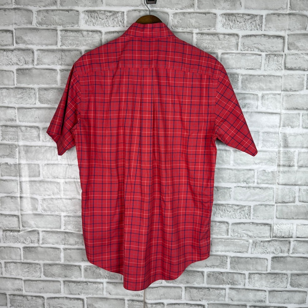 Brooks Brothers 346 Pink & Blue Plaid NI Casual Button Down Shirt Mens Small - Picture 4 of 6